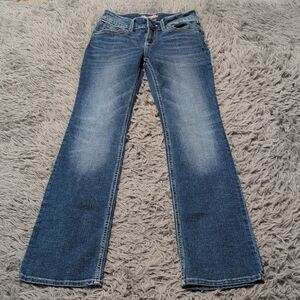 Wrangler Women's Boot Cut Jeans in Denim Blue